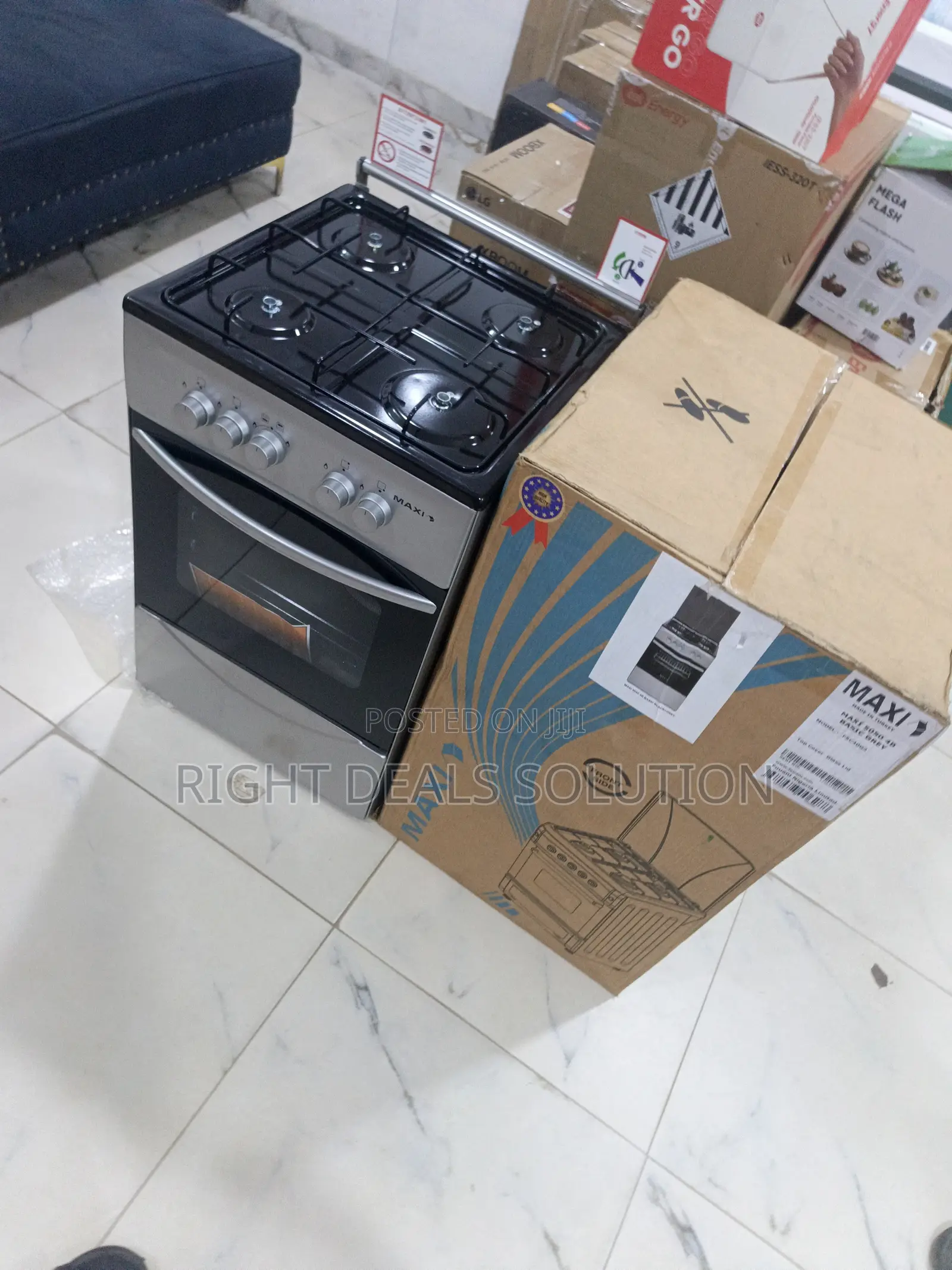Classic 4-Burner Standing Gas Cooker