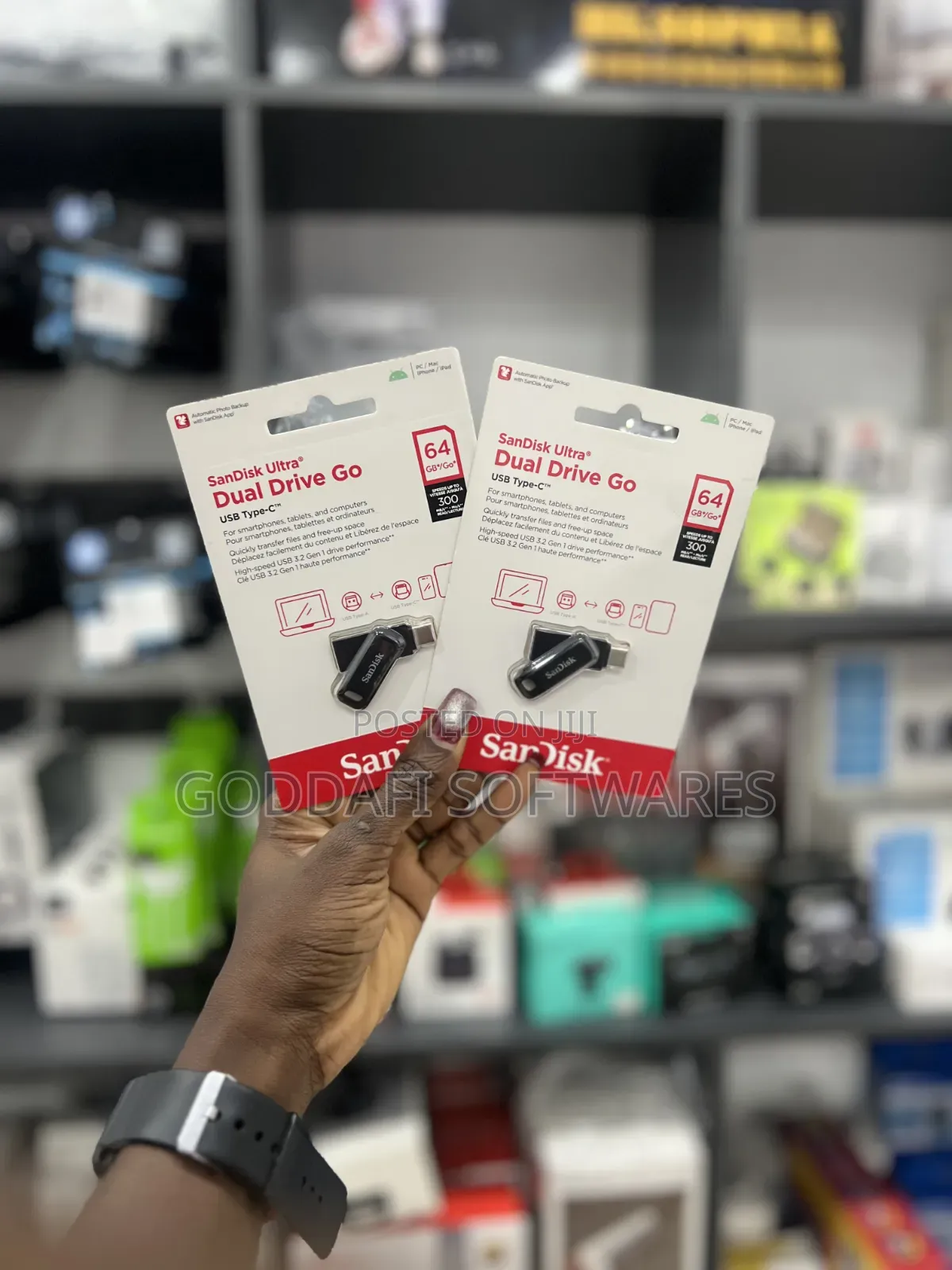 SanDisk 64GB Dual Drive USB Type-C GO | Goddafi Stores