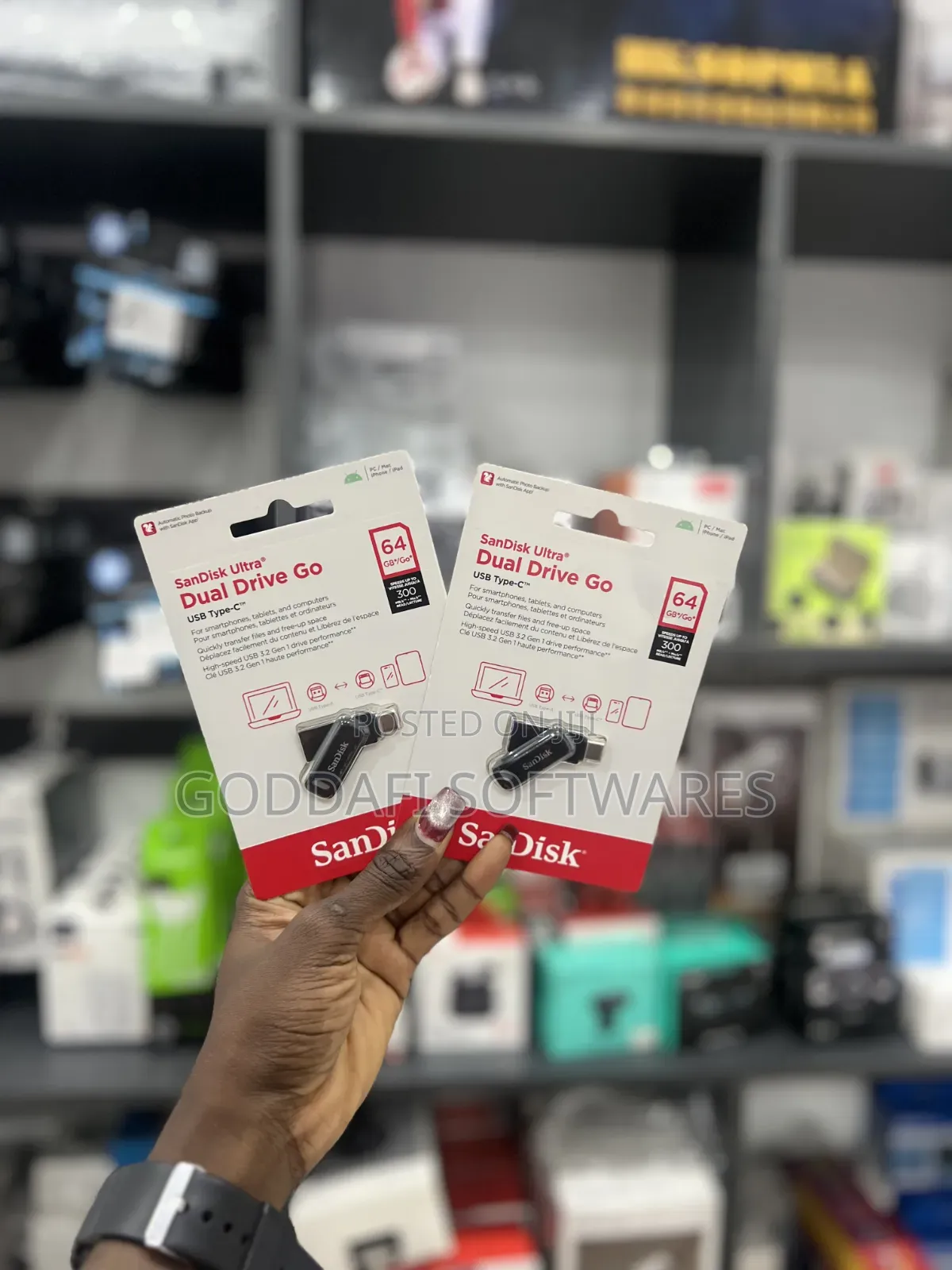 SanDisk 64GB Dual Drive USB Type-C GO | Goddafi Stores