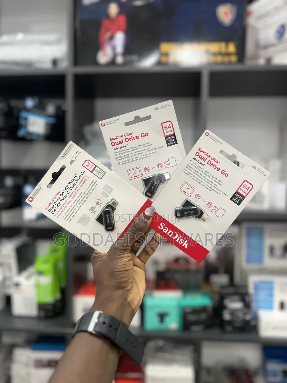 SanDisk 64GB Dual Drive USB Type-C GO | Goddafi Stores