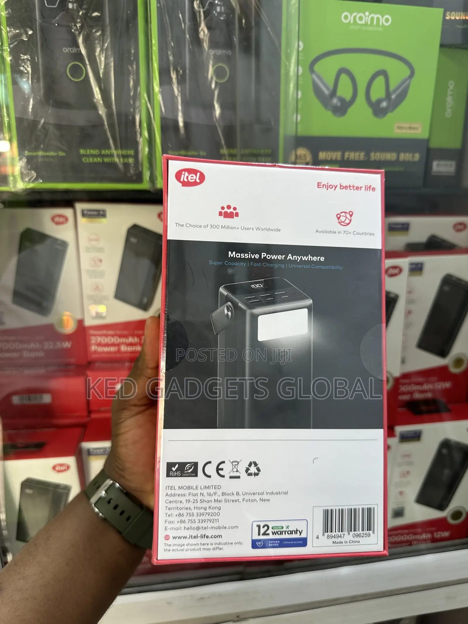 Itel 60,000mah 65W Power Bank