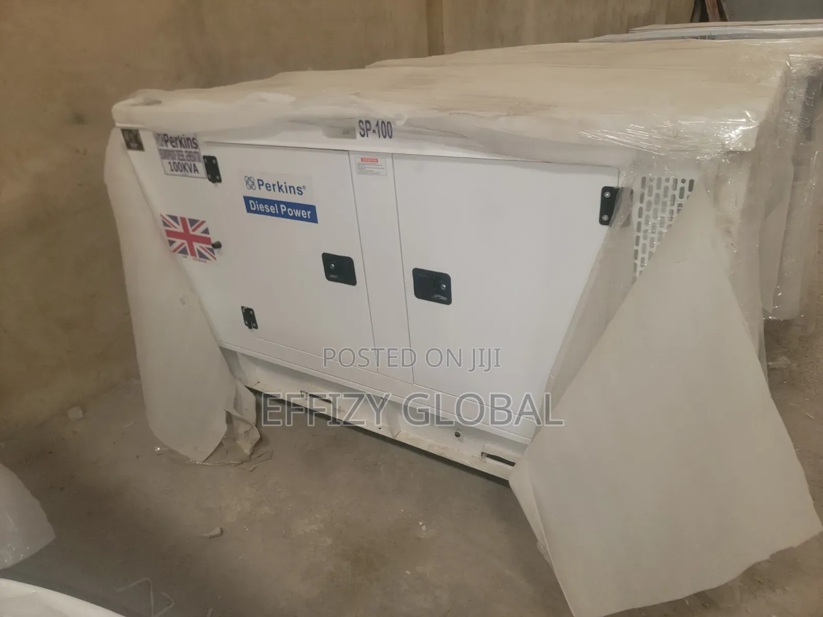 100kva Original Perkins UK🇬🇧 Soundproof Diesel Generator 100%copper