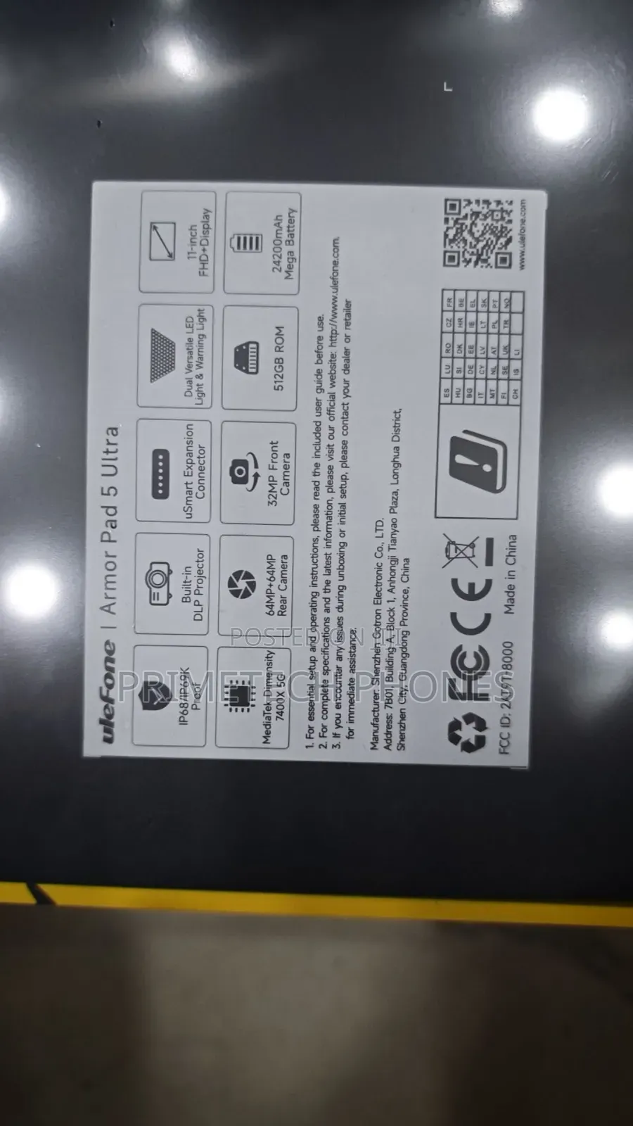 New Ulefone Tab A8 512 GB Black