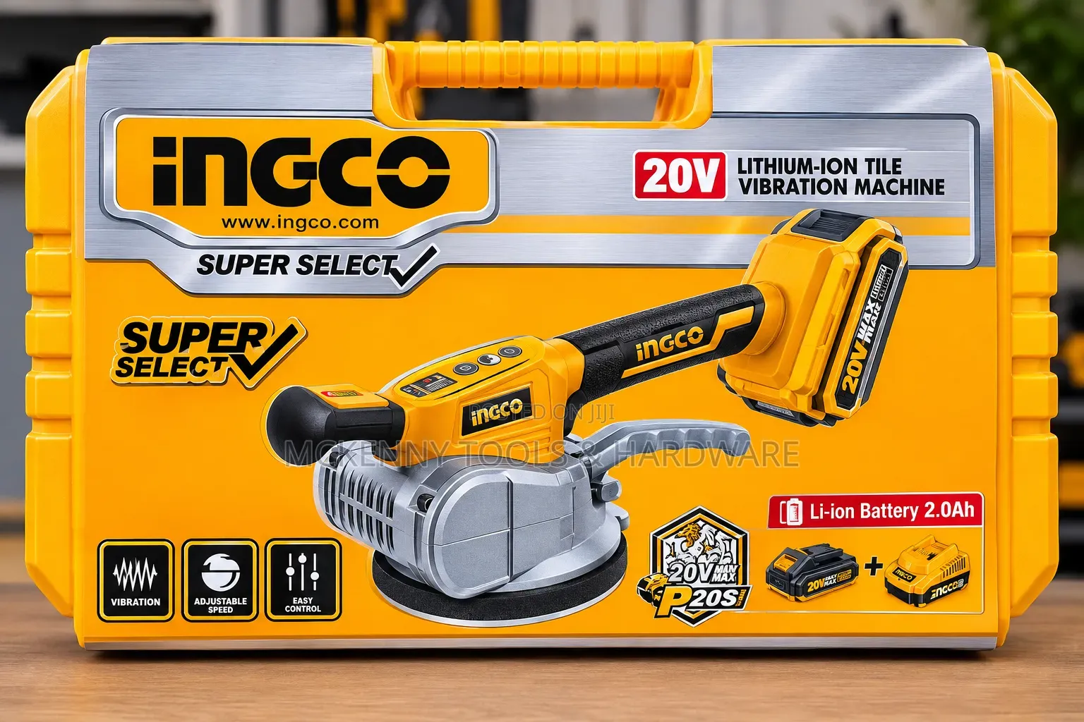 INGCO 20V Cordless Tile Vibration Machine – Brand New