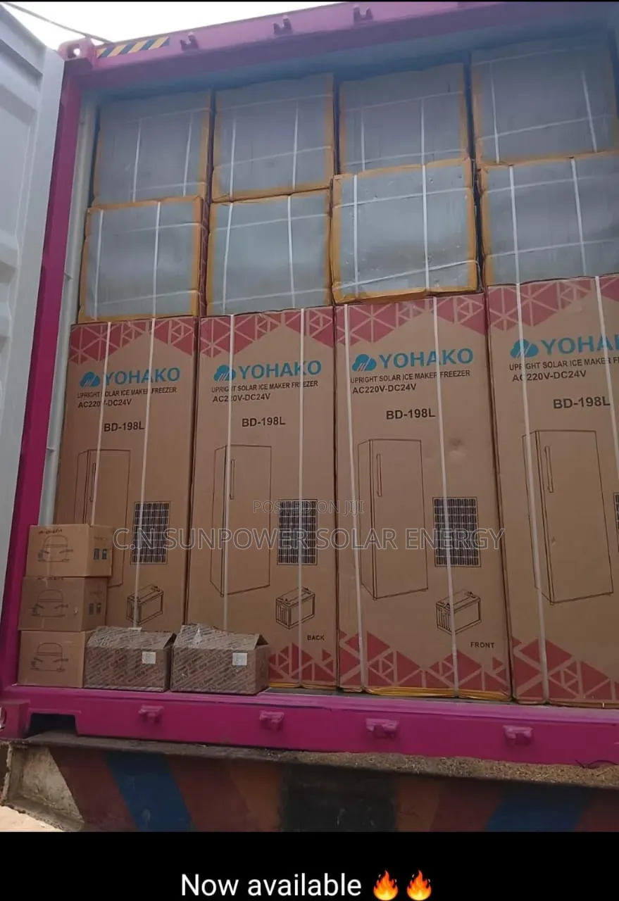 198L Yohako Upright Solar Icemaker Freezer