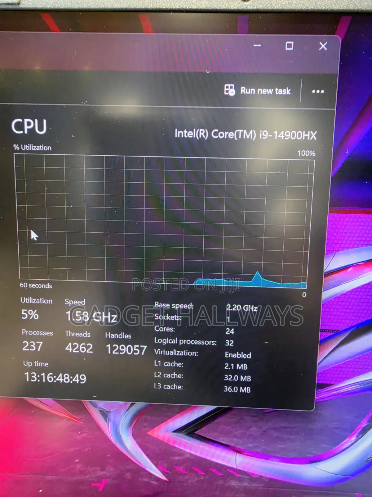 Laptop Asus ROG Strix SCAR 16 32GB Intel Core i9 SSD 2T
