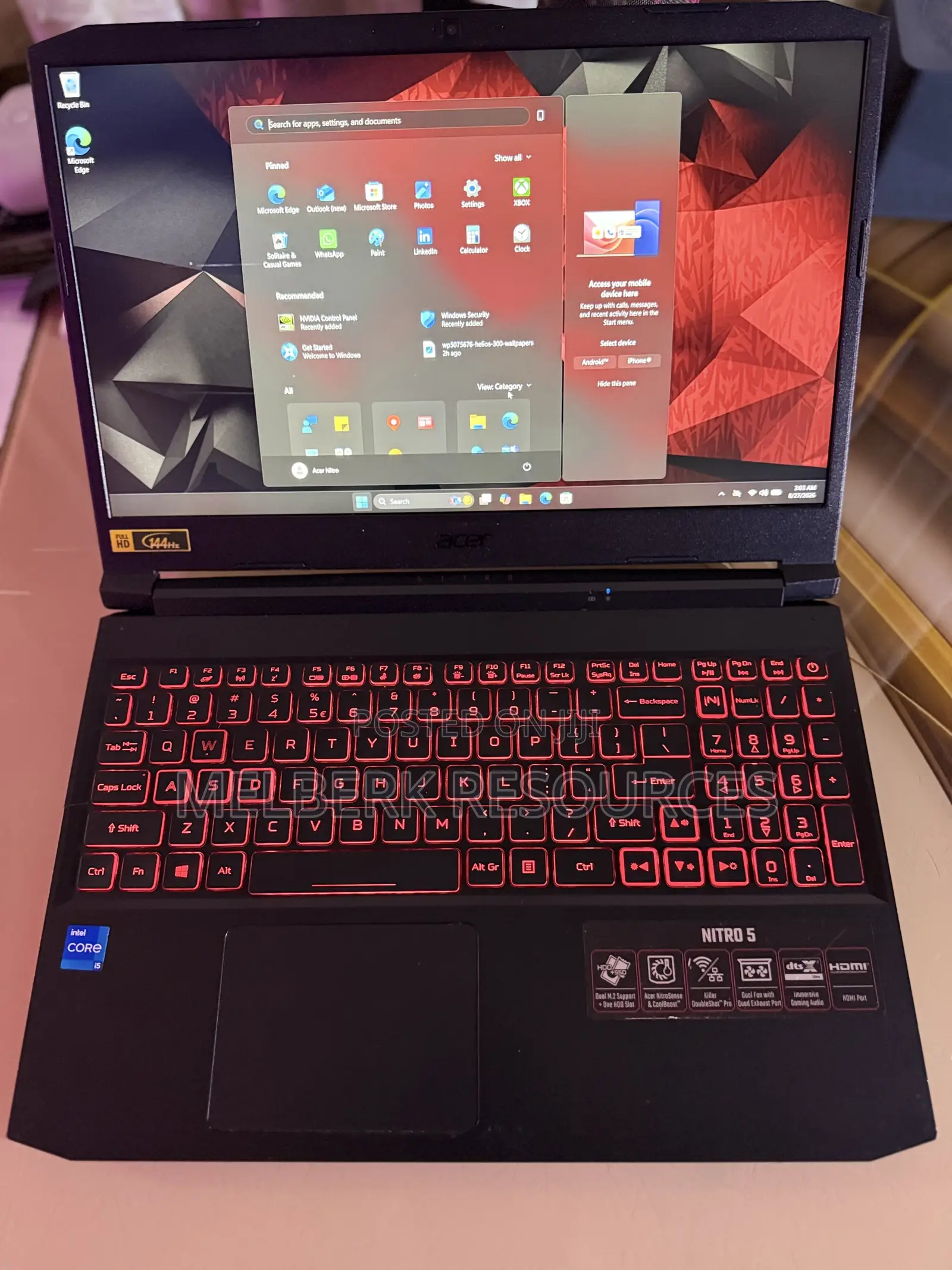 Laptop Acer Nitro 5 16GB Intel Core i5 SSD 512GB