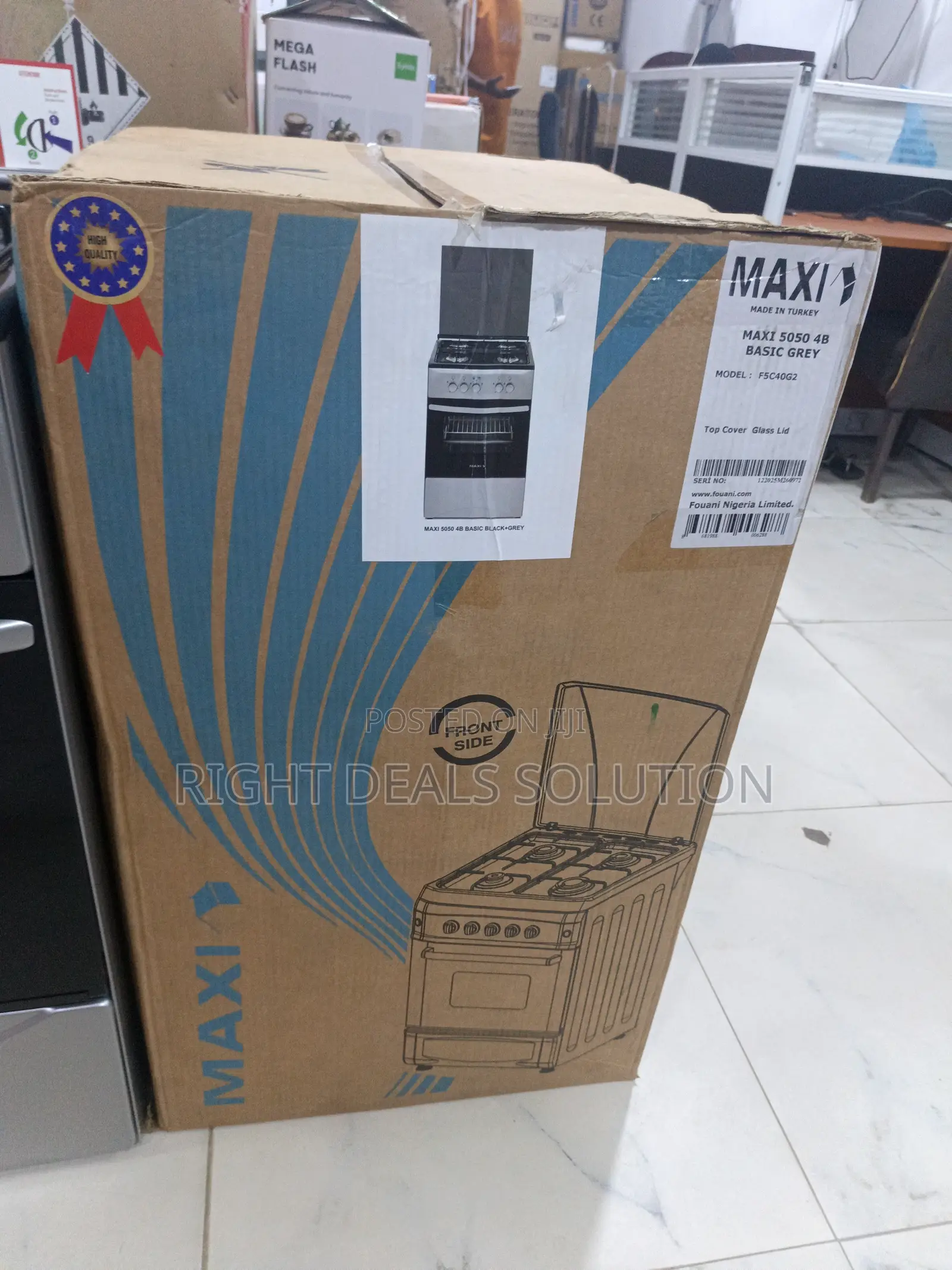 4-Burner Gas Cooker for Modern Homes