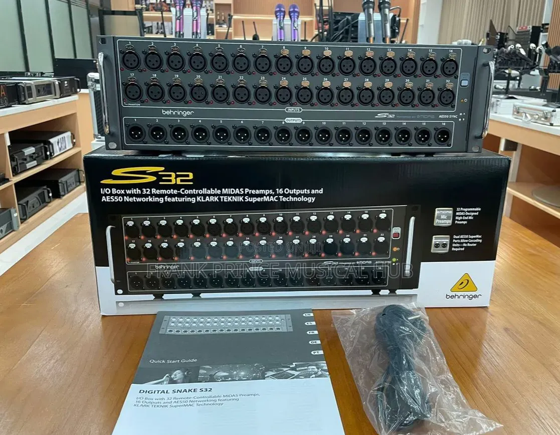 Behringer S32 Digital Snake Stage Box – 32 Inputs / 16 Outputs