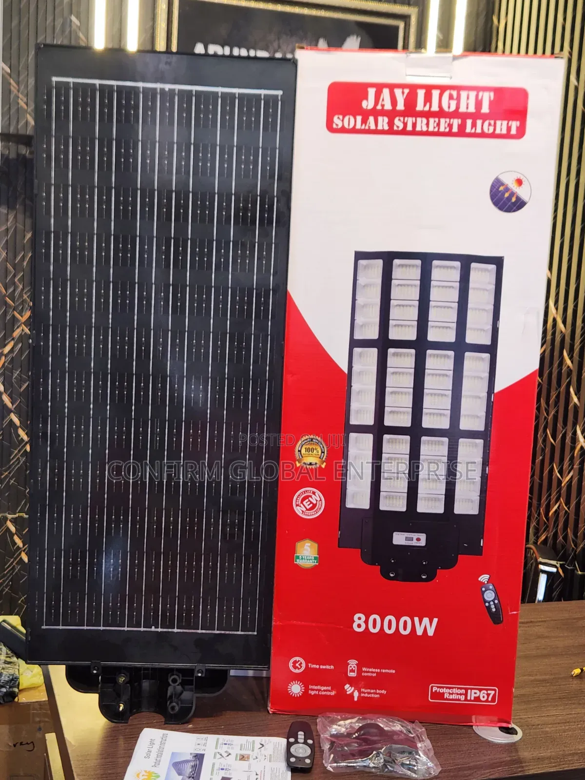 Brand New All in One Solar Street Light 8000W With Accessories