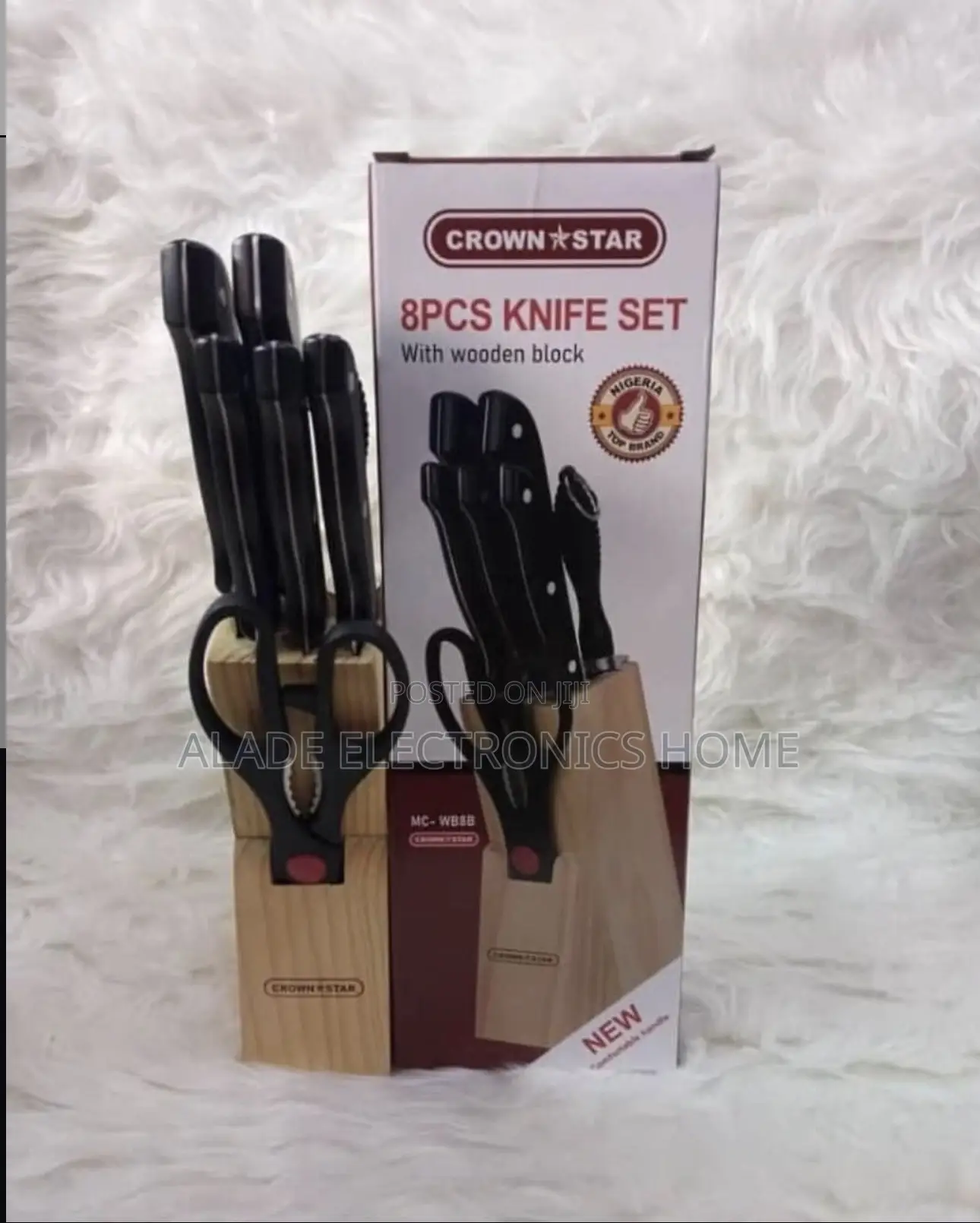 High Quality Knife Sets 8pcs” With Wooden Block