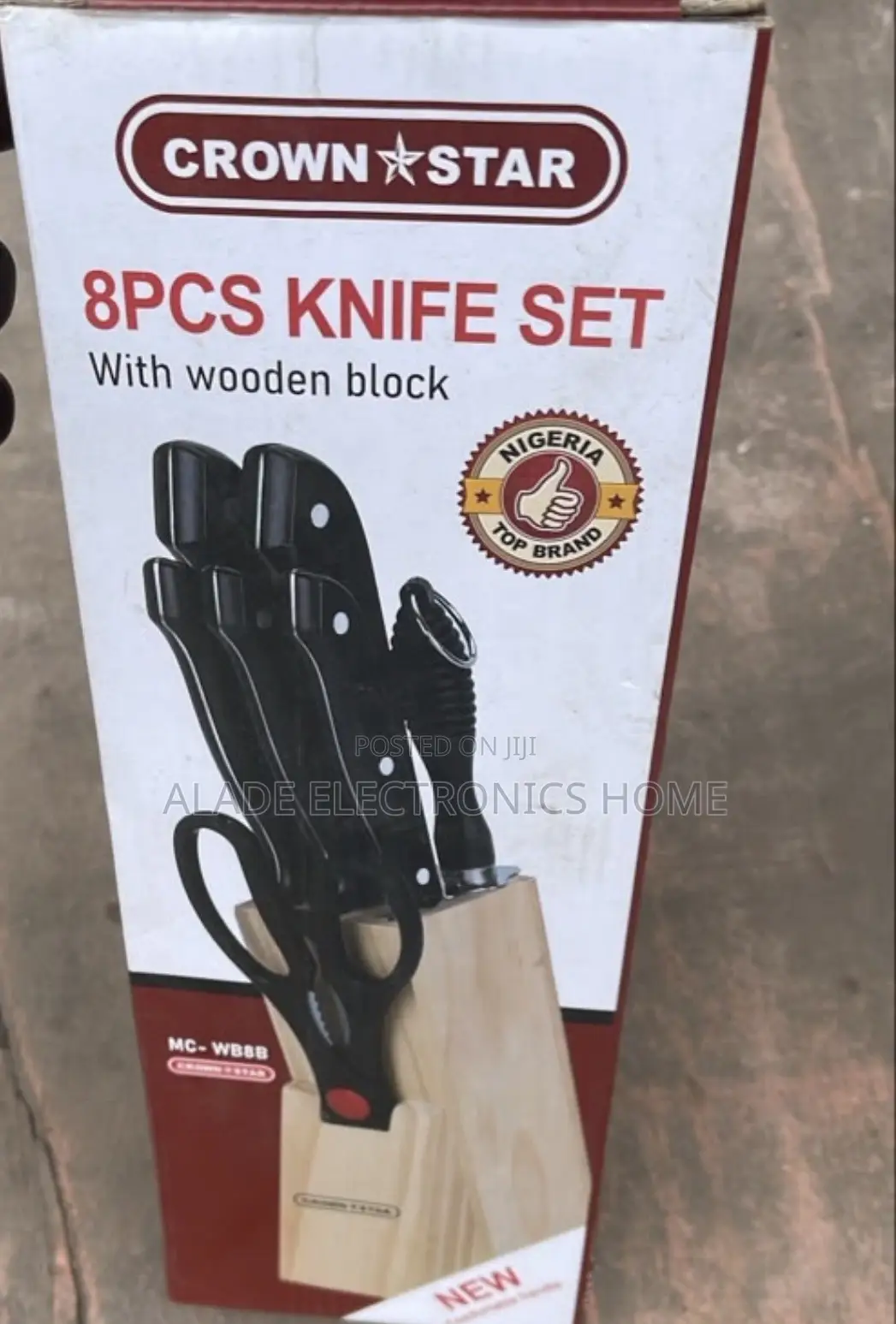 High Quality Knife Sets 8pcs” With Wooden Block