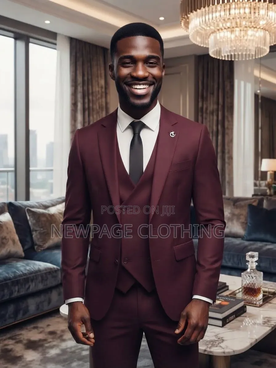 The Burgundy Power Suit That Does Triple Duty