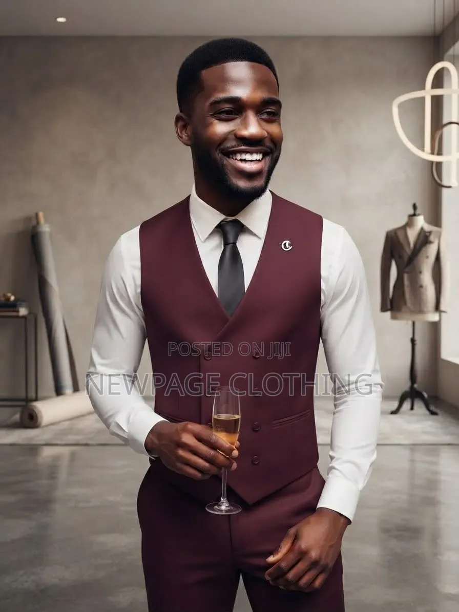 Burgundy 3-in-1 Suit: Look Like Money Without Spending It All –