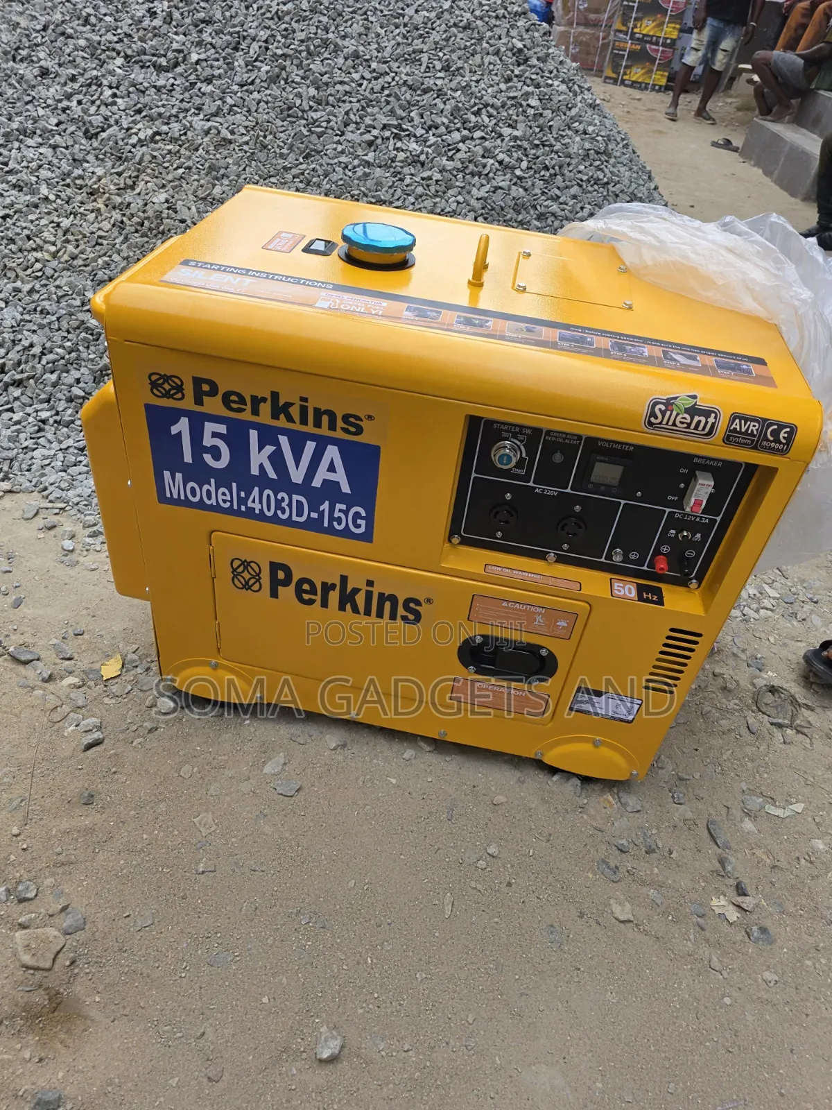 15kva Perkins Diesel Soundproof Generator 100%copper Coil