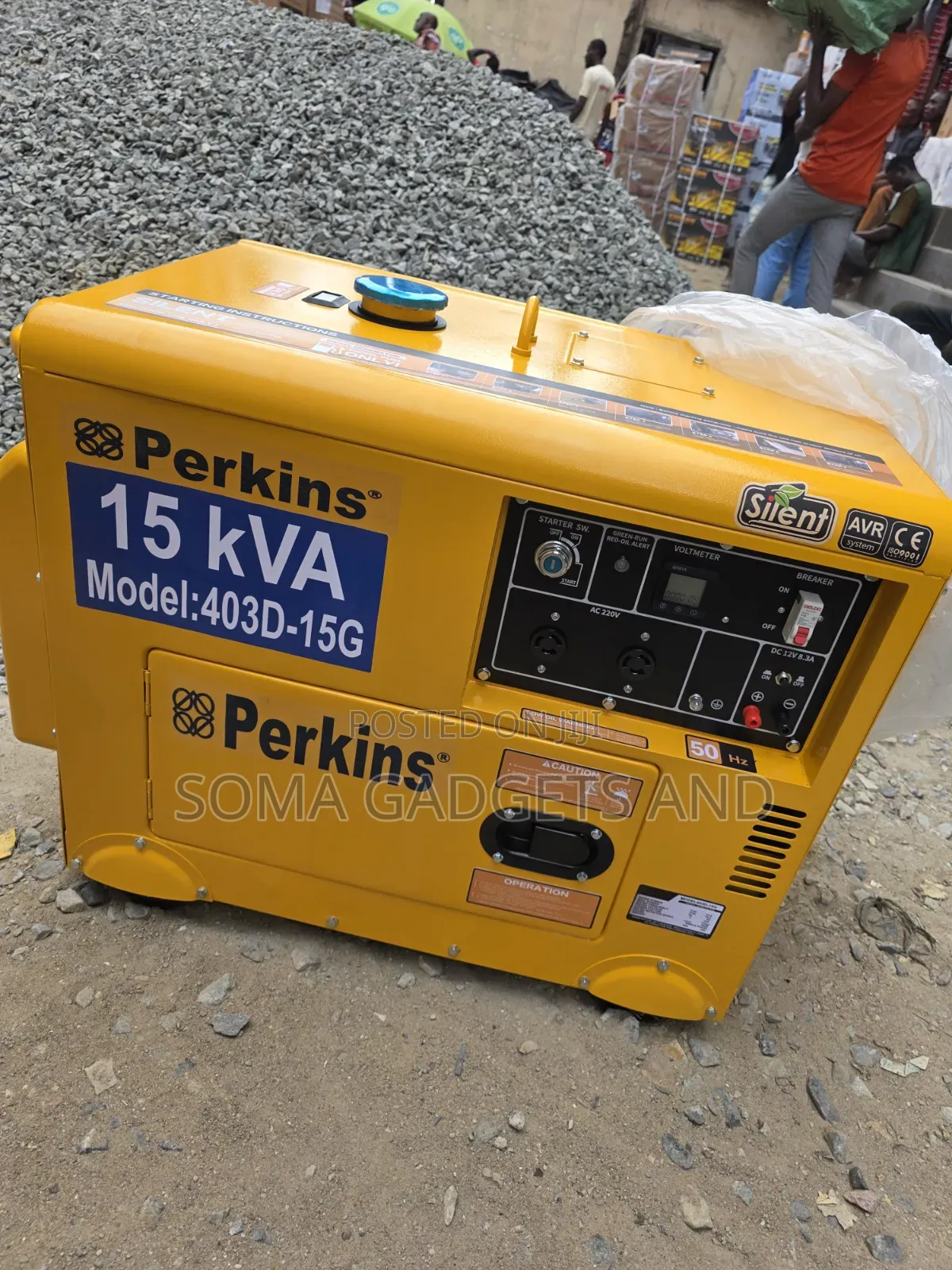 15kva Perkins Diesel Soundproof Generator 100%copper Coil