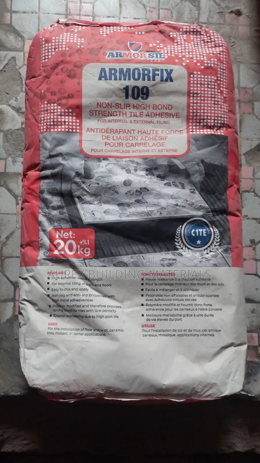 ARMORFIX 109 – High Bond, Non-Slip Tile Adhesive | 20kg