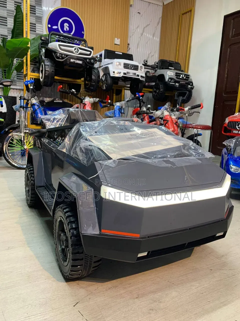Grey Cybertruck Electric Children Car With Bluetooth and Remote Contro