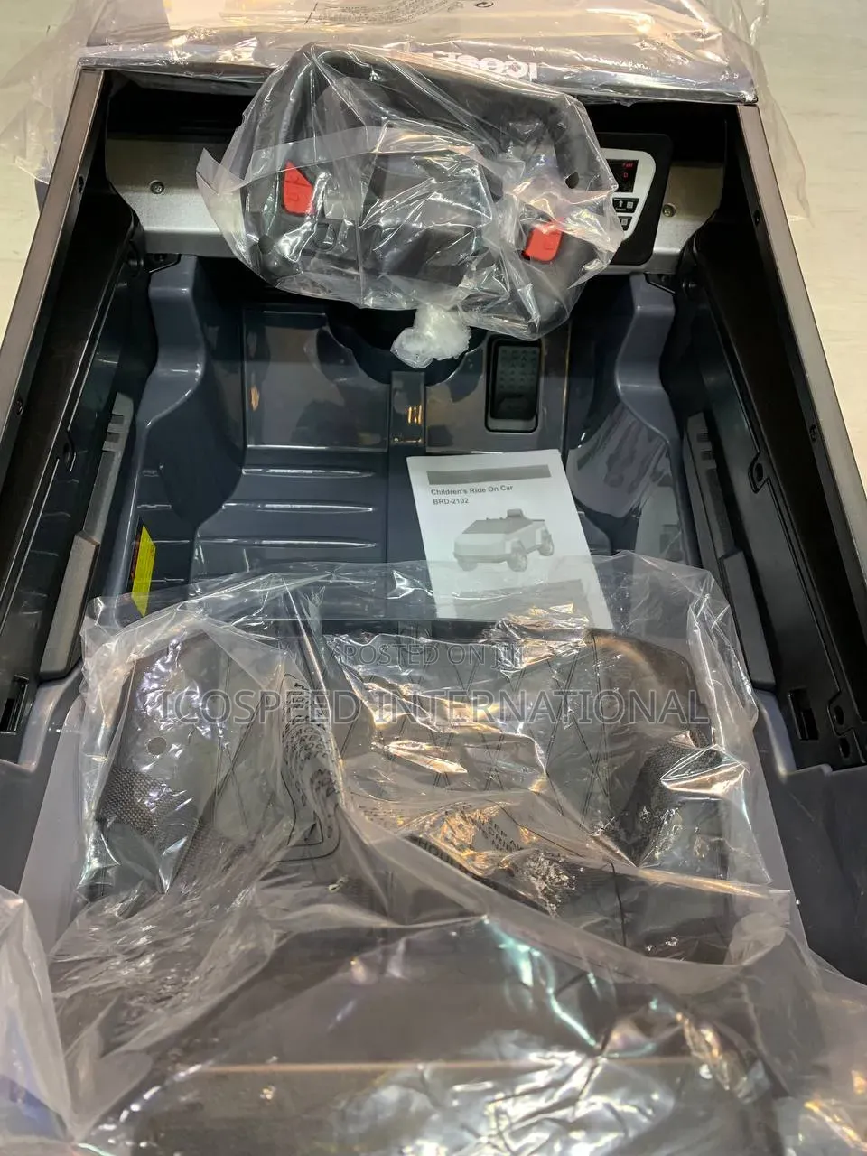 Grey Cybertruck Electric Children Car With Bluetooth and Remote Contro