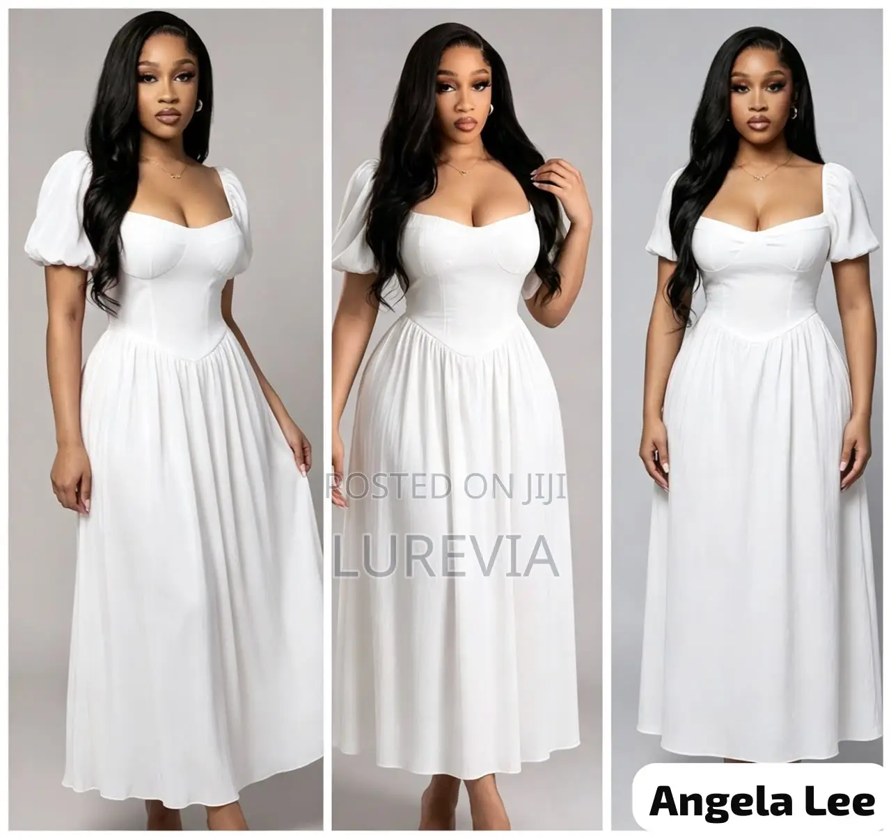Women’s Elegant Pleated Midi Dress