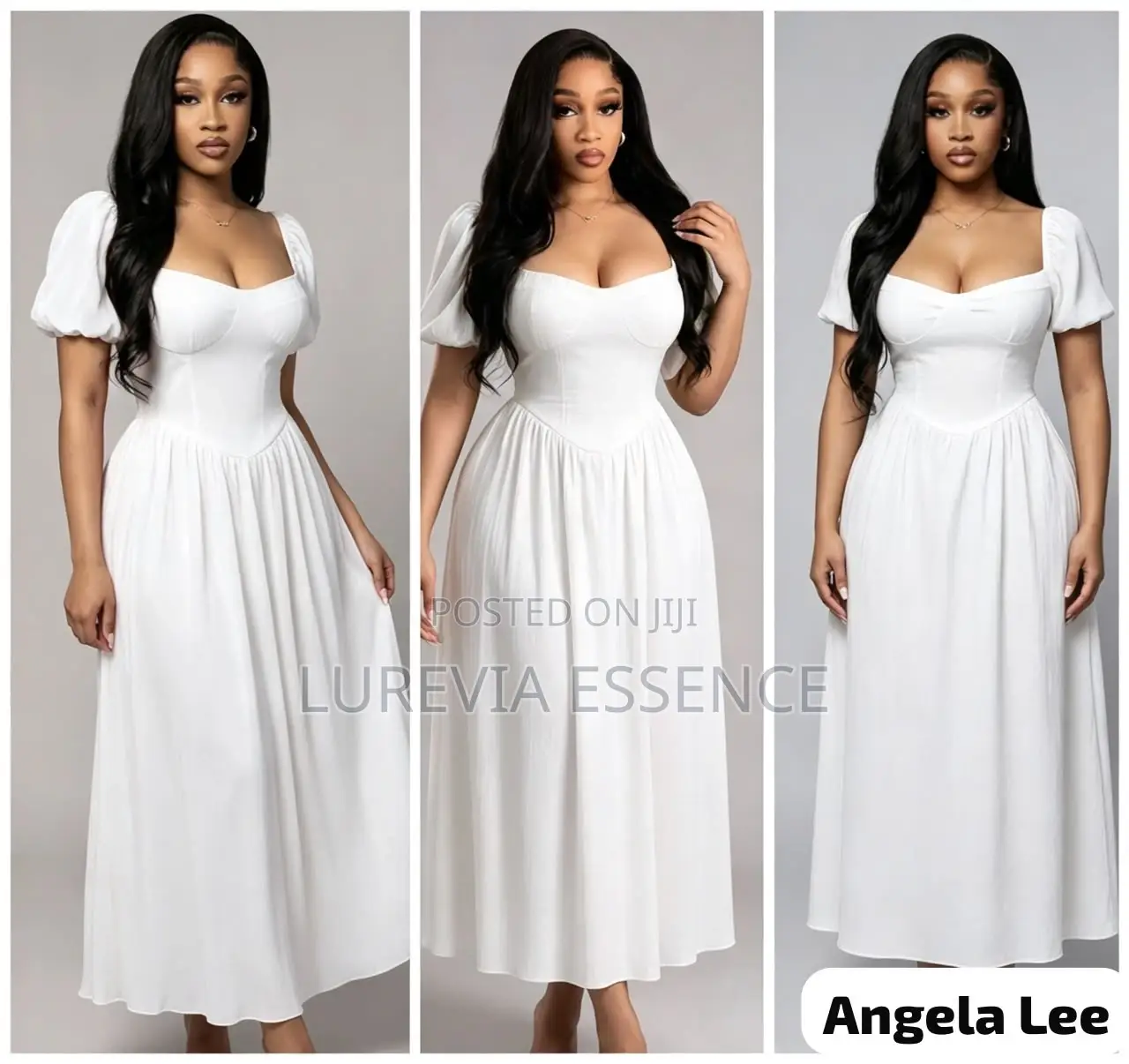 Women’s Elegant Pleated Midi Dress
