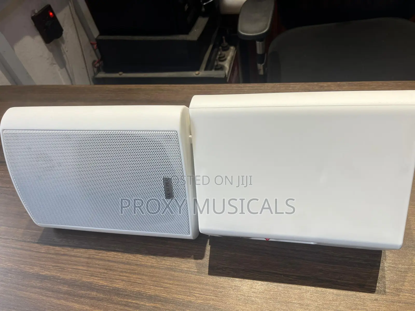 AK Super Indoor/Outdoor White Hanging Speakers