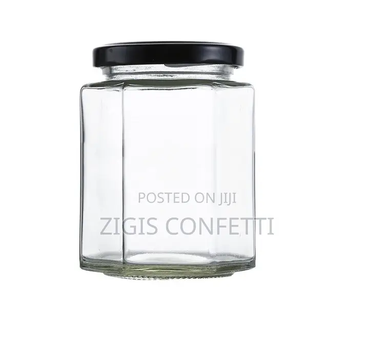 500 Ml Hexagonal Storage Jars