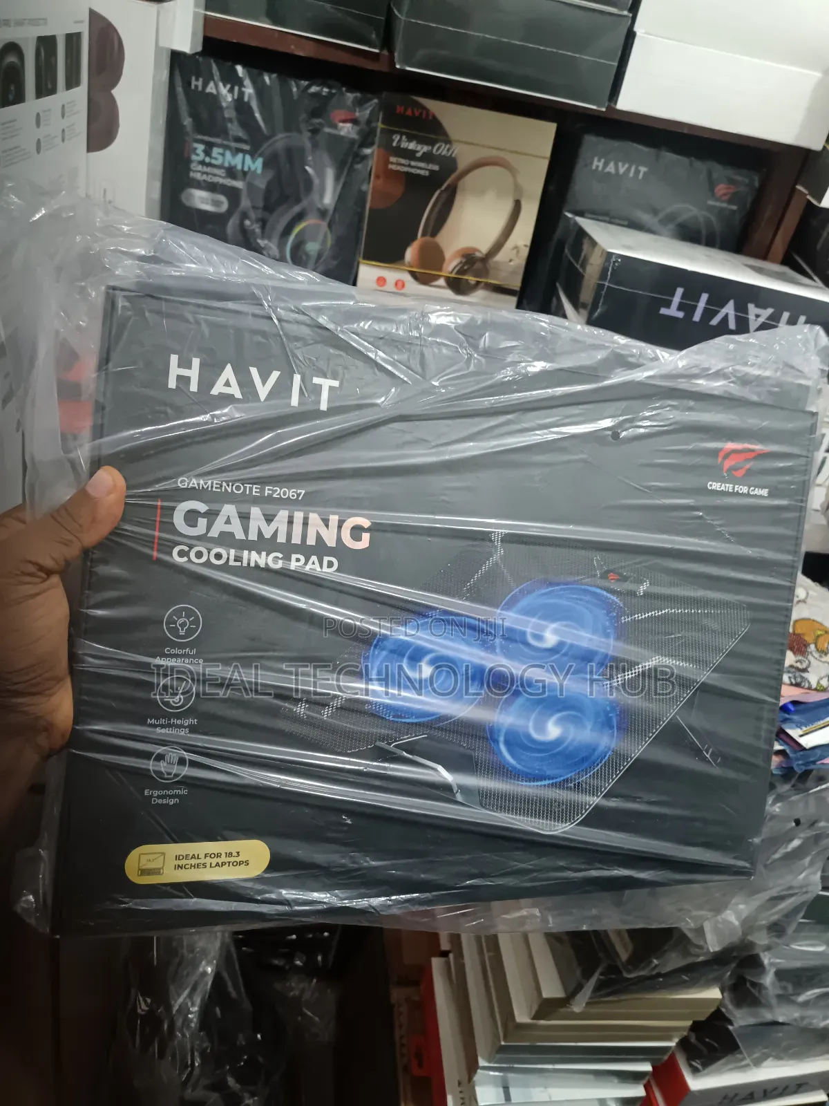 Havit F2067 RGB Gaming Laptop Cooling Fan