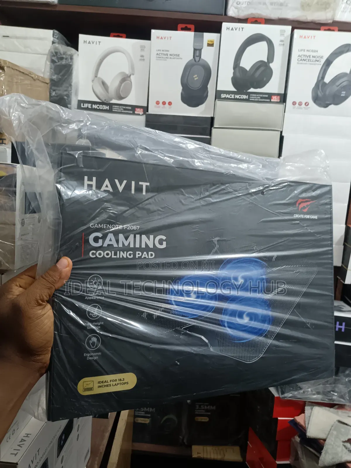 Havit F2067 RGB Gaming Laptop Cooling Fan