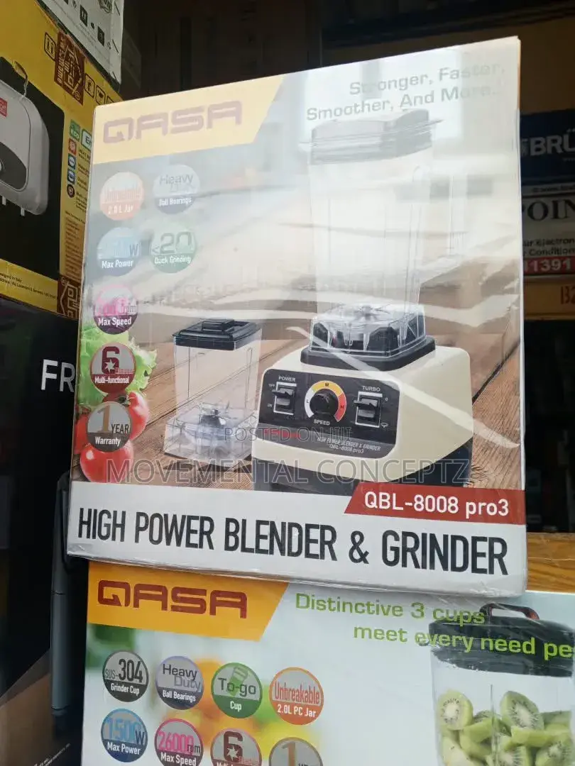 Qasa High Power Blender and Grinder GBL- 8008 Pro3