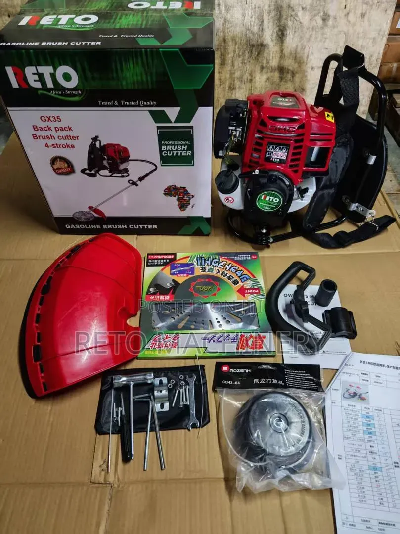 Reto GX35 4 Stroke Backpack Brushcutter Machine