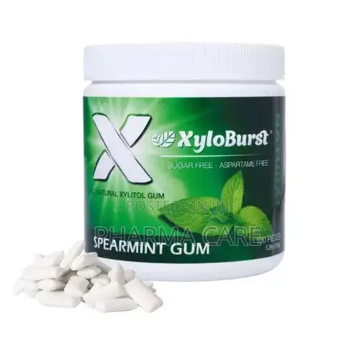 Gum Aspartame Free Gum for Oral Health Spearmint -100-Count Jar