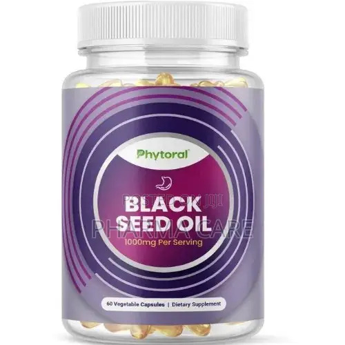 Black Seed Oil 60 Capsules - Nigella Sativa Cumin Capsules