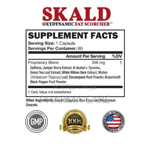 Skald Oxydynamic Fat Los 60 Tablet Fat Burner