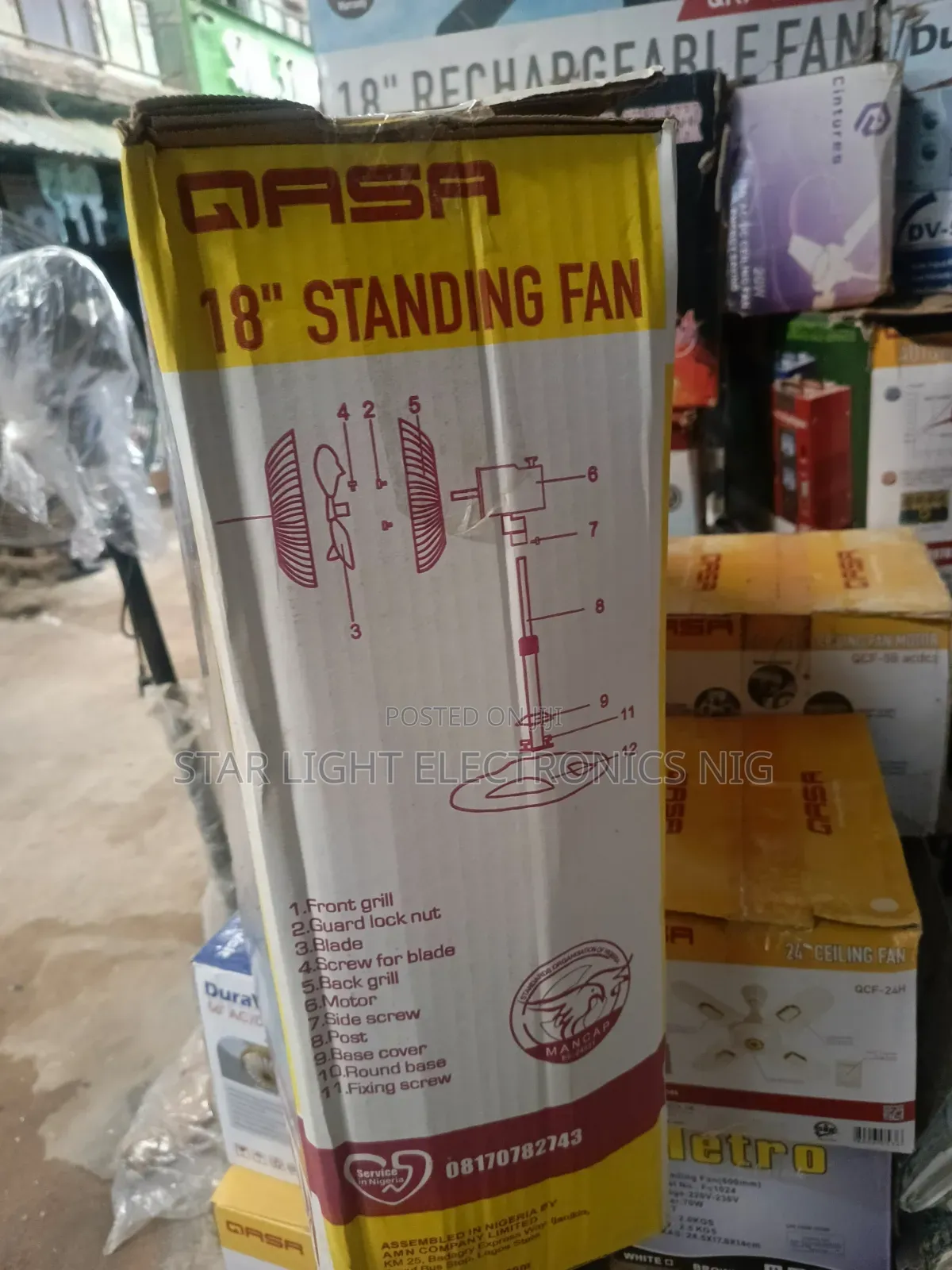 18 Inches Stand Fan Qasa