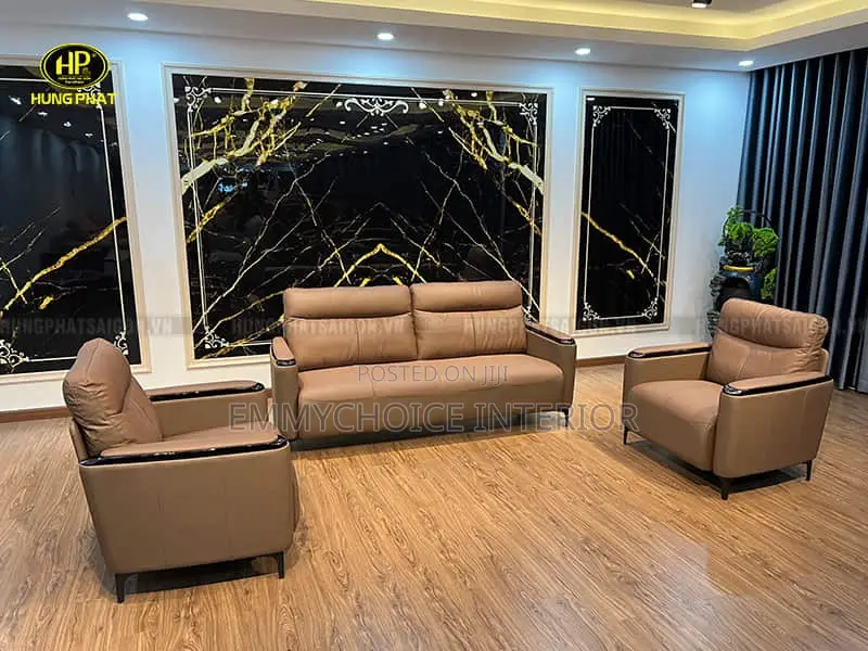 5-Seater Luxury Leather Sofa Set