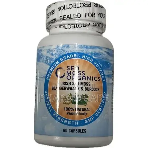 Irish Sea Moss + Bladderwrack + Burdock Root -120 Capsules