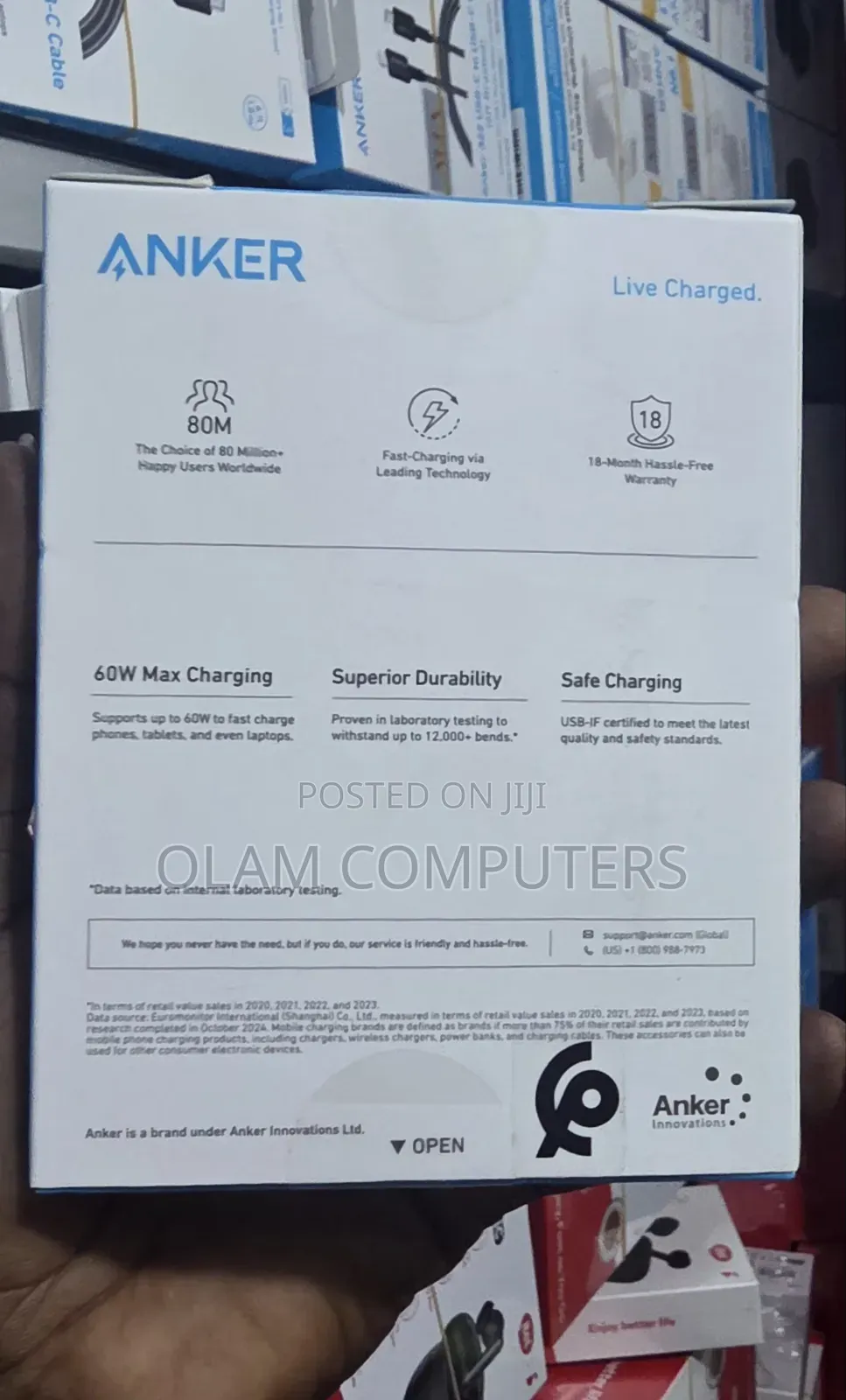 ANKER 322 USB-C to USB-C Cable (3ft Braided)
