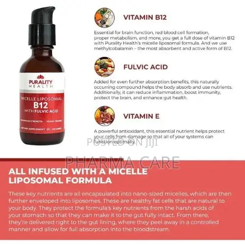 Liposomal Vitamin B12 2oz Bottle 60ml