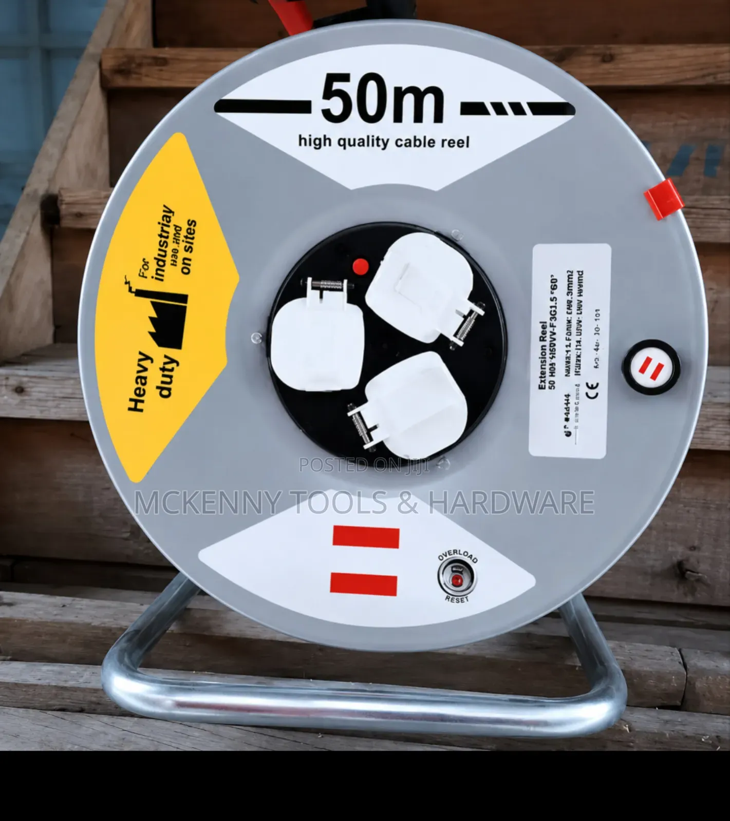50M Heavy Duty Extension Cable Reel – Industrial Cable Reel