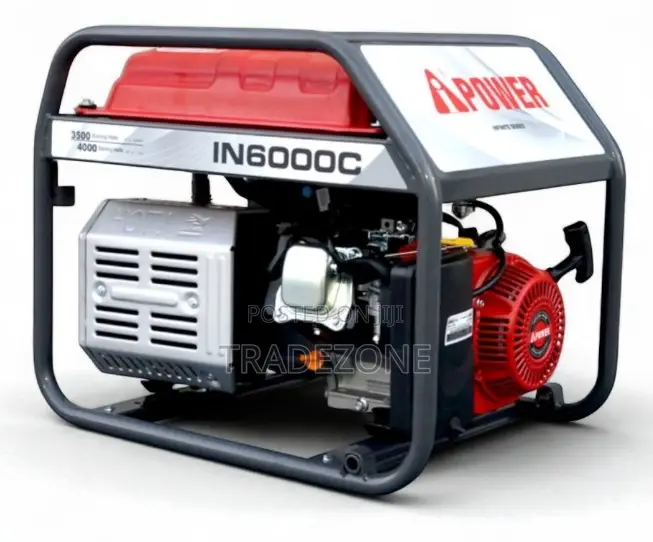 IPower 3.8Kva 100% Copper Key Start Generator | IN6000CEW
