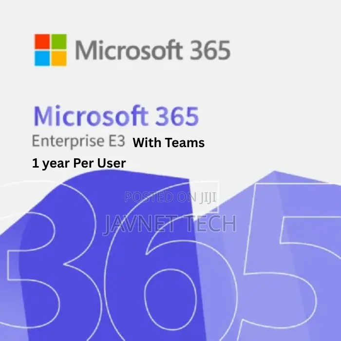 Microsoft Office 365 E3 With Teams + 1 Year UserPER