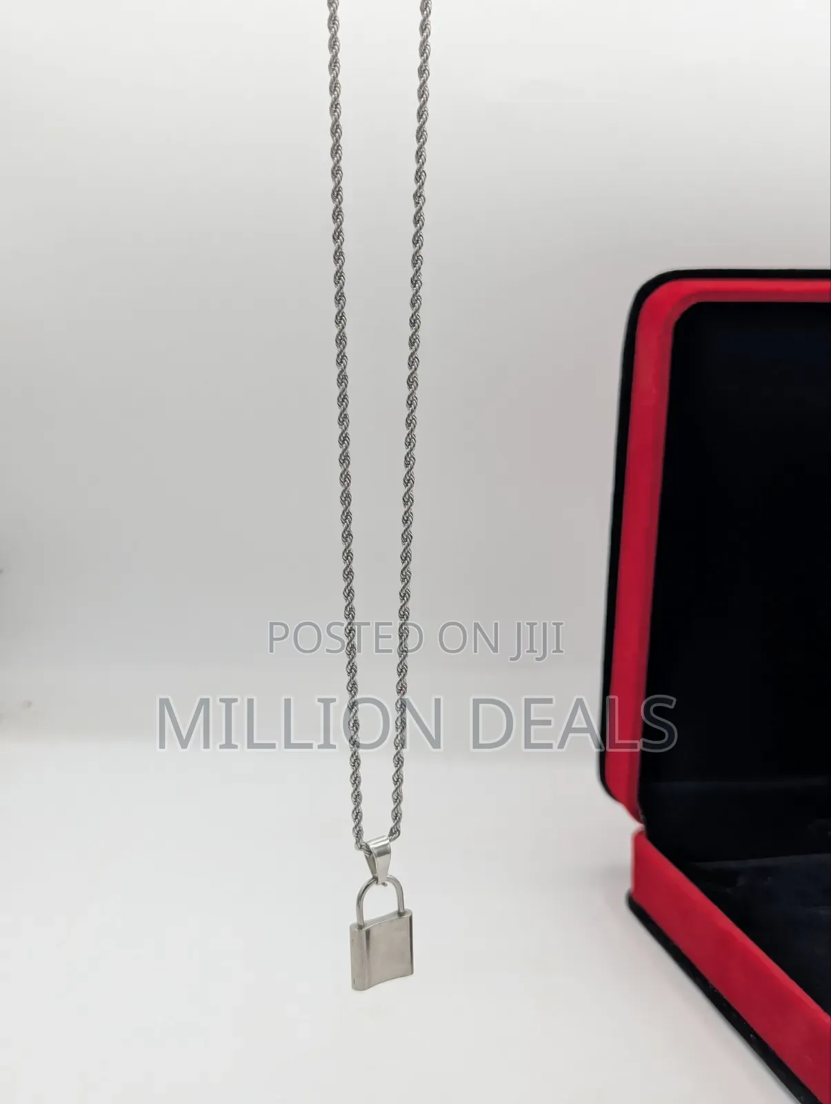 Sterling Simple Men's Silver Neckpiece N Pendant