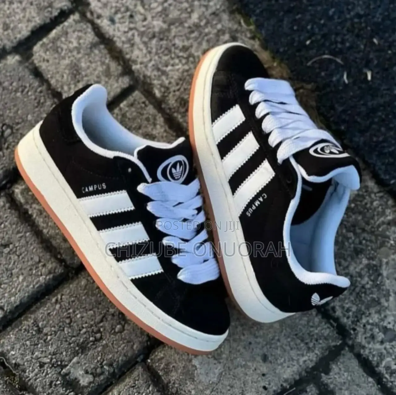 Adidas Campus 00s Black White Gum Sneakers