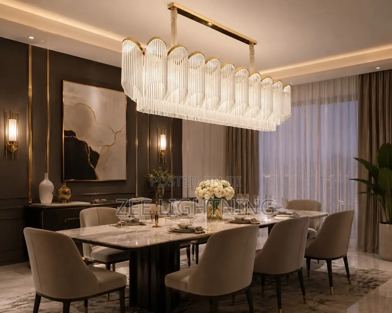 Modern Luxury Dinning Chandelier (Size 1000mm)