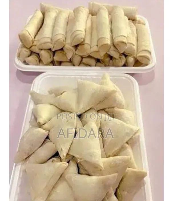 200pcs Vegetable Spring Rolls & Samosa Perfect for Parties