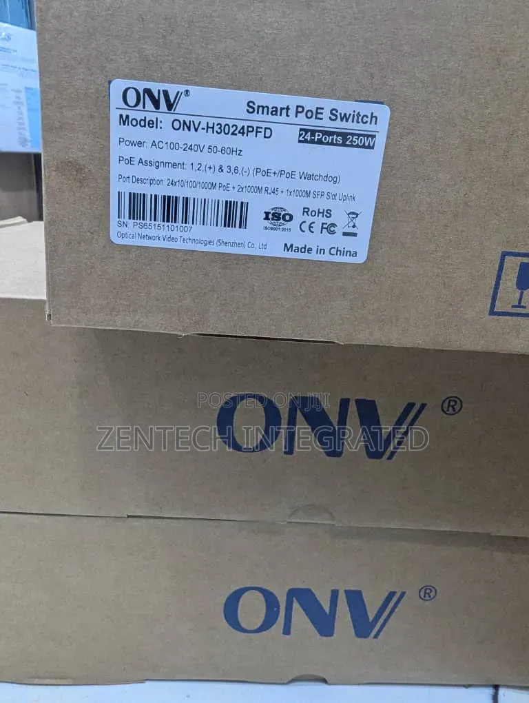ONV 24port Gigabit PoE With SFP Port