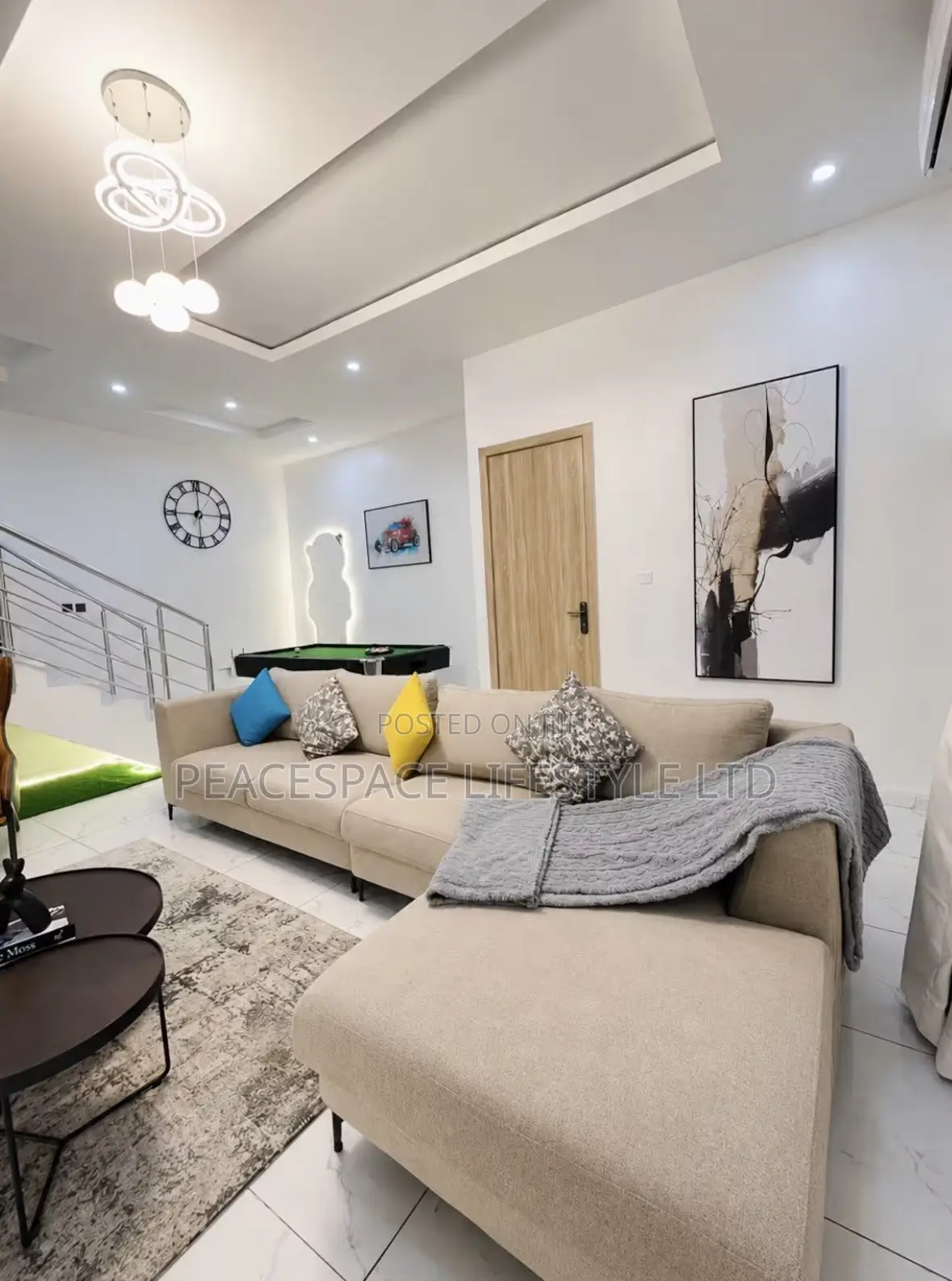 Elegant 4 Bedroom Lekki With Gym, Swimming & Snooker Board