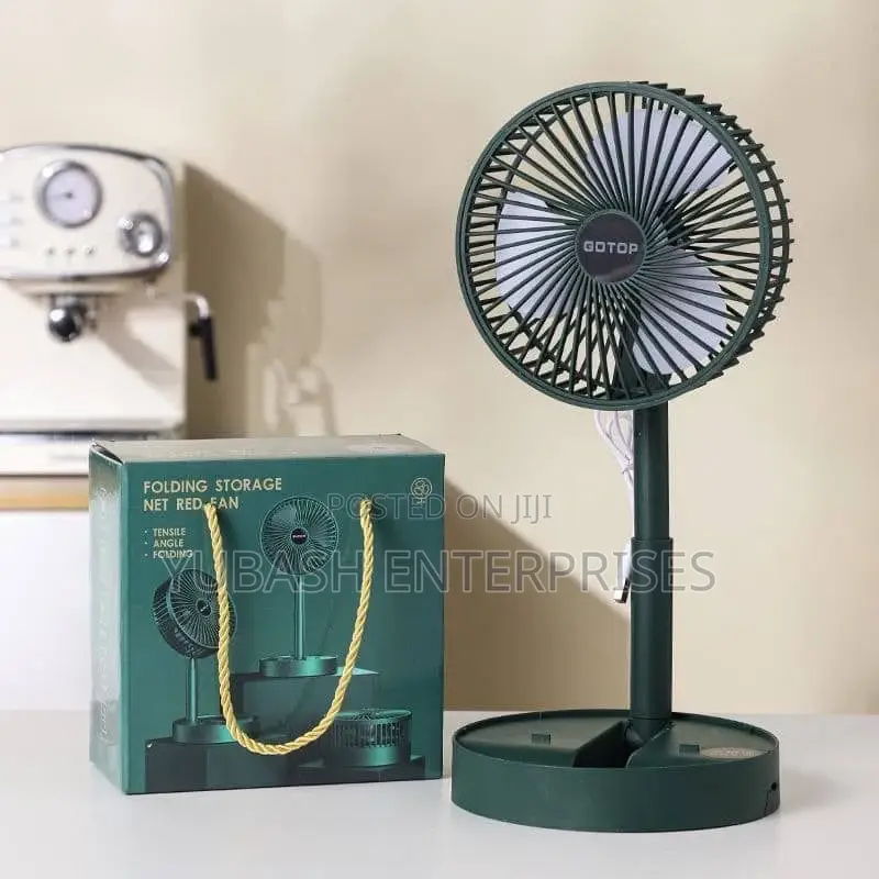 Folding Storage Net Red Fan
