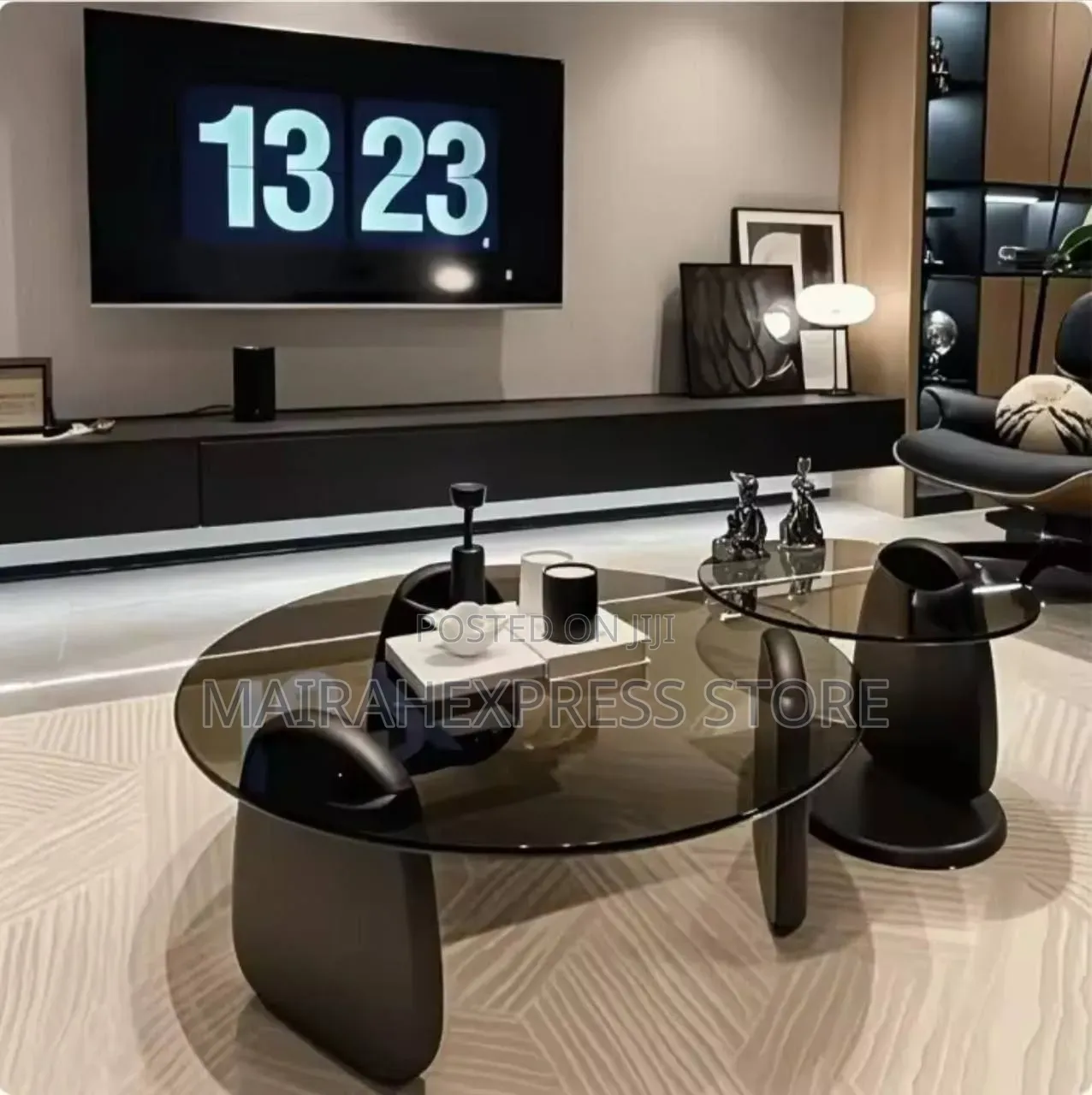 Modern Aesthetic Round Glass Center Table T361.
